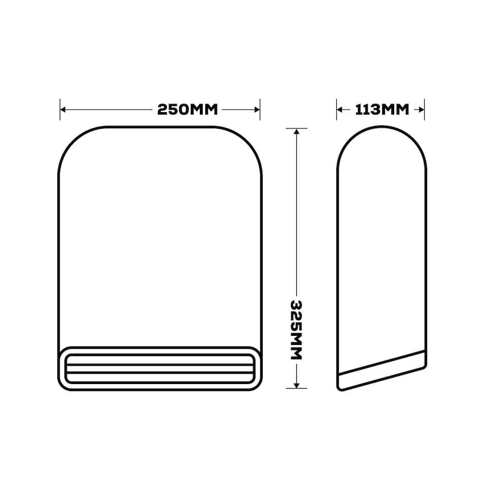 image 1 of TCP Over Door, Vertical Heater 2000W, White
