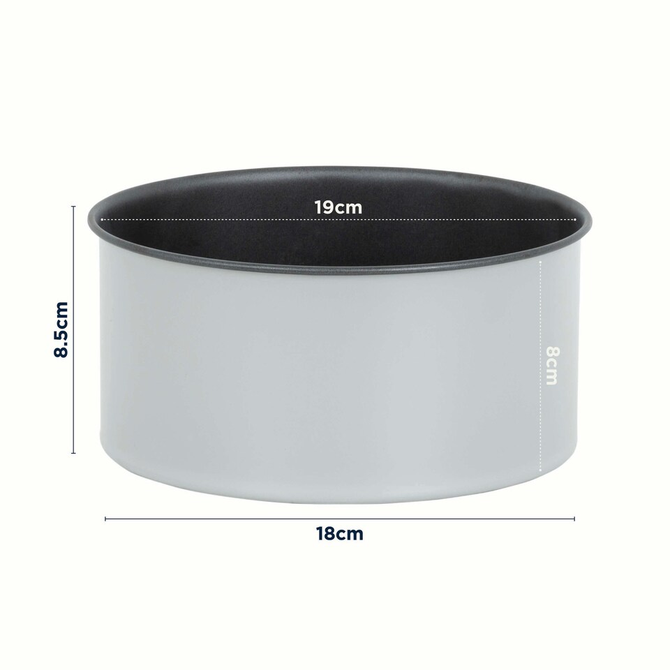 image 1 of PushPan 7 Inch Deep Cake Tin Grey/Pewter