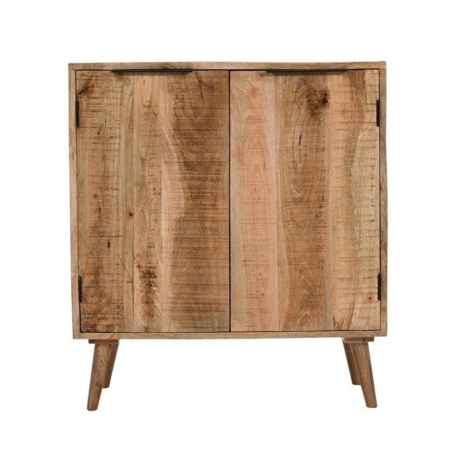 image 1 of Surrey Drinks Cabinet / Sideboard - Solid Mango Wood - L40 x W80 x H90 cm Brown