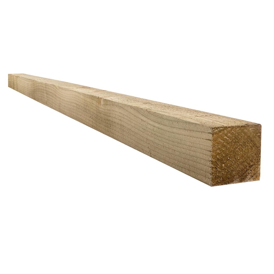 image 1 of Snowdon Timber Garden Treated 3x3inch Fence Post 8 Pack (H) 1.8m (W) 75mm
