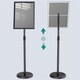 image 4 of A3 Mobile Aluminum Alloy Poster Stand - Adjustable Height Display