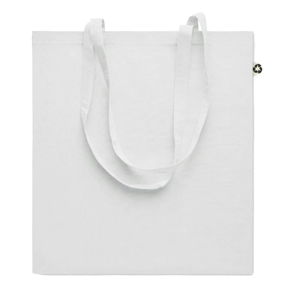 image 1 of MidOcean Zoco Colour Recycled Cotton Shopper Bag - White - One Size | White