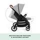 image 4 of Stomp Stride Max Stroller - from Birth to 22kg, Extra-Large Seat, Multi-Terrain Wheels, Raincover, Footwarmer, Cupholder & UPF 50+ Hood (Pearl Grey)