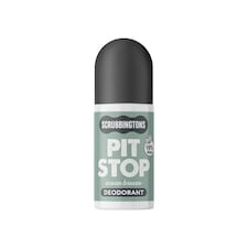 Scrubbingtons Pit Stop Natural Deodorant For Women, Men, Roll On For Sensitive Skin Made in UK Paediatrician approved, Aluminium & Alcohol Free, Vegan & Cruelty Free, Ocean Breeze 75ml | Multi | 1