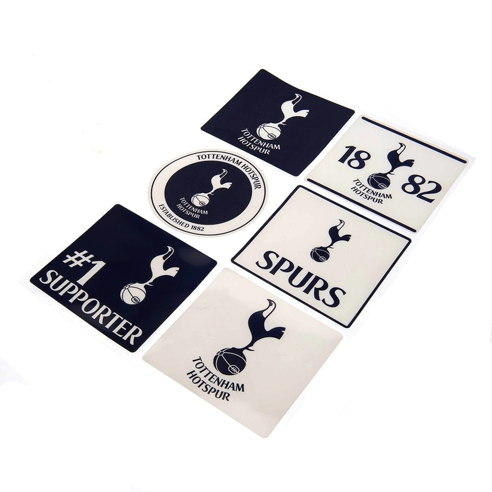 image 1 of Tottenham Hotspur FC Car Decal Set (Pack of 6) - Navy/White - One Size