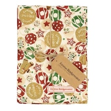 Linen Set: Emma Bridgewater Christmas Biscuits Oven Glove and Tea Towel Set, Cotton