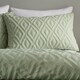 image 2 of Jacob Geo Soft Touch Duvet Cover Set | Green | Sage Green | King