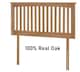 image 4 of 3ft Single Genuine Solid Oak Headboard Bedhead.Oak Wood Wooden Vivaldi Head Board