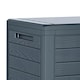 image 3 of Anthracite Garden Storage Box - Wood Design | Black | Horizontal Stripes | 1