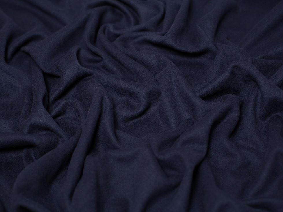 Minerva Core Range Navy Luxury Cashmere Wool Coating Fabric for Dressmaking, 150cm / 59" Wide - per metre