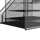 image 5 of Living and Home 5-Tier Multifunctional Desktop Organizer with Vertical File Sorters | Black