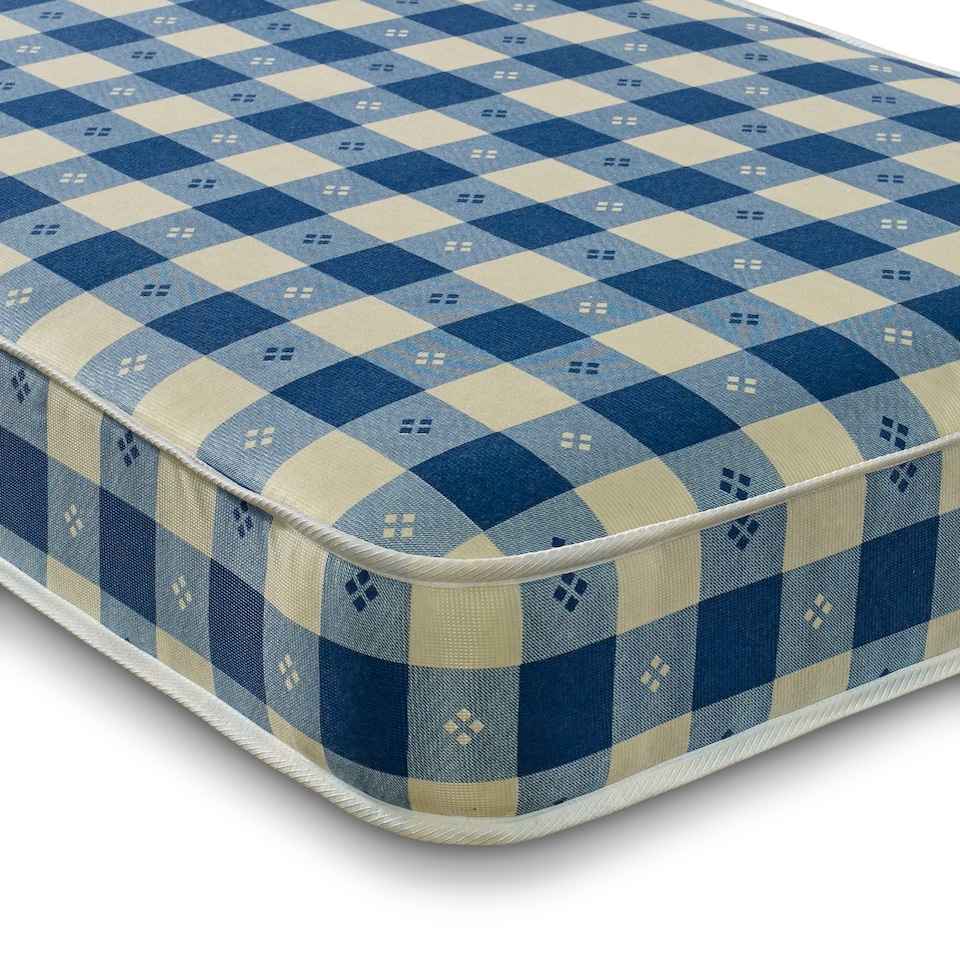 image 1 of Budget Plus Spring Mattress - 6.5 inch Deep, Durable Design | Blue