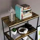 image 4 of Vida Designs Brooklyn 5 Tier Bookcase Industrial Style Display Storage, Dark Wood