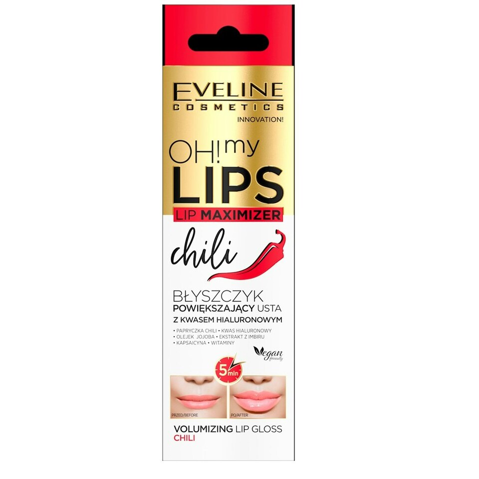 image 1 of Eveline Oh My Lips Lip Maximizer Gloss Volumizing Lips Chili Pepper 4.5ml