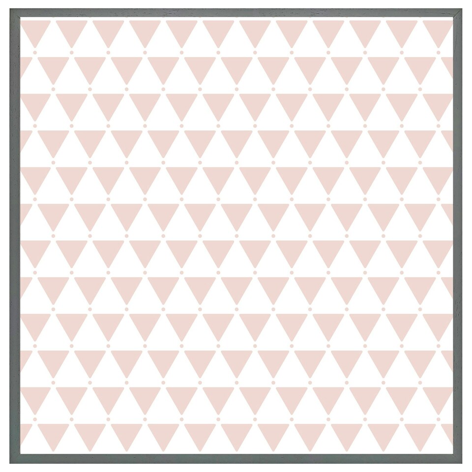 image 1 of Pink triangles (Picture Frame) Brown | Oak | M