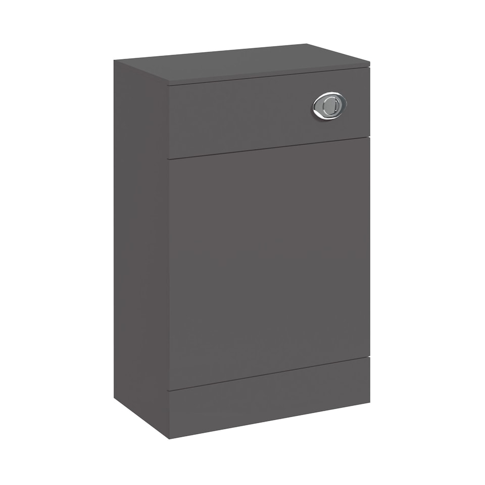 image 1 of Modern Floor Standing Bathroom WC Toilet Unit - 500 x 300mm, Dark Grey