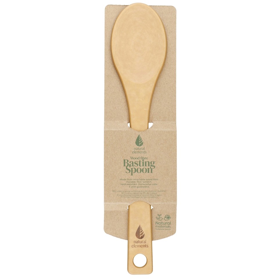 image 1 of Natural Elements Cooking Spoon Wood Fibre 29.5cm
