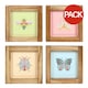 image 1 of Something Different Floral Bug Framed Wall Art Set  (Pack of 4) - Multicoloured - One Size | Multi