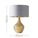image 3 of ValueLights Bailey Gold Floor Lamp | Grey