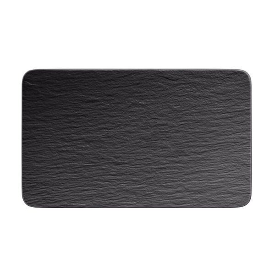 image 1 of Villeroy & Boch Manufacture Rock Noire Rectangular Multifunctional Plate