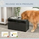 image 5 of PawHut Raised Dog Bowl, Elevated Dog Bowls with Slow Feeder Dog Bowl, Black Black
