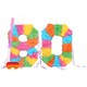 image 1 of Fax Potato 80th Birthday Pinata Set with Stick & Blindfold - Pink Stick
