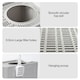 image 8 of Skylos Cat Litter Box Foldable Entry Top Exit Anti Tracking Cat Litter Tray