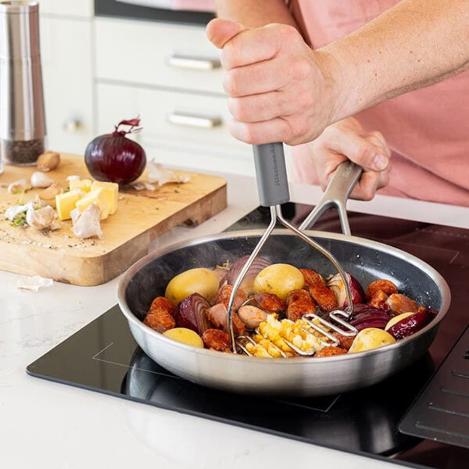 image 1 of KitchenAid Classic Masher Charcoal Grey