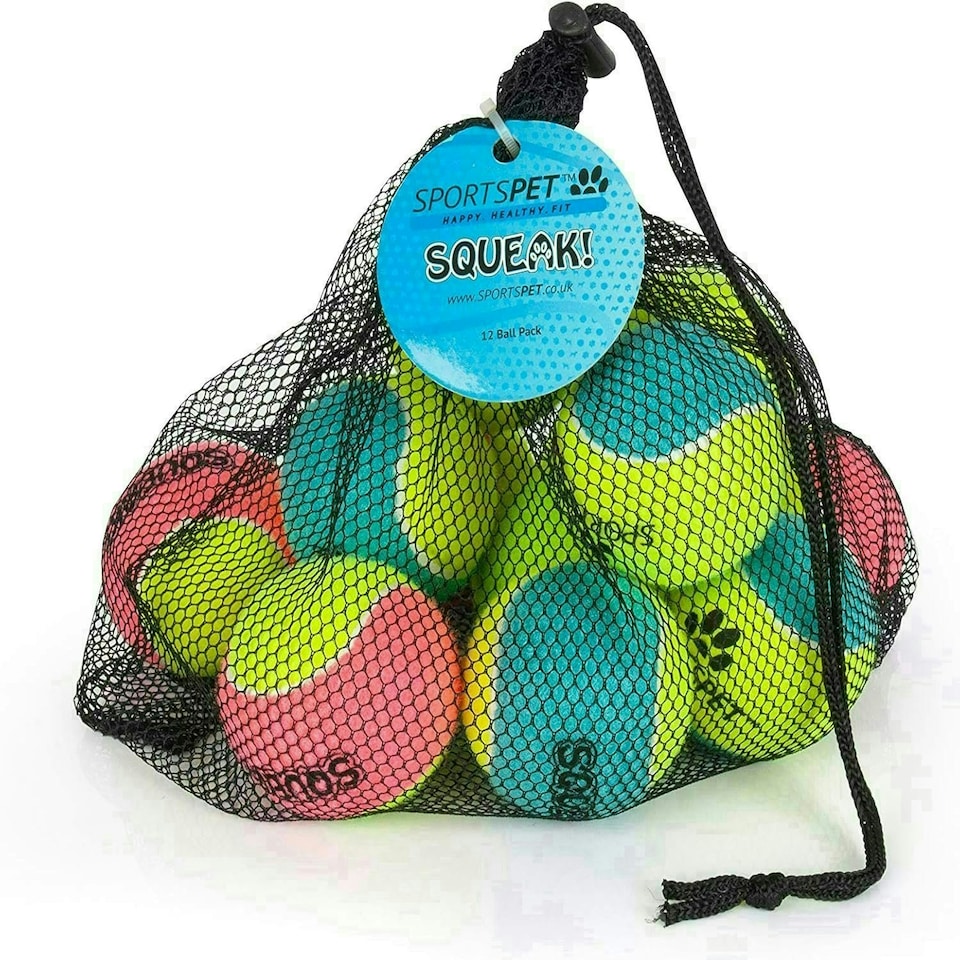 image 1 of Sportspet Tennis Balls for Dogs (12 Pack)