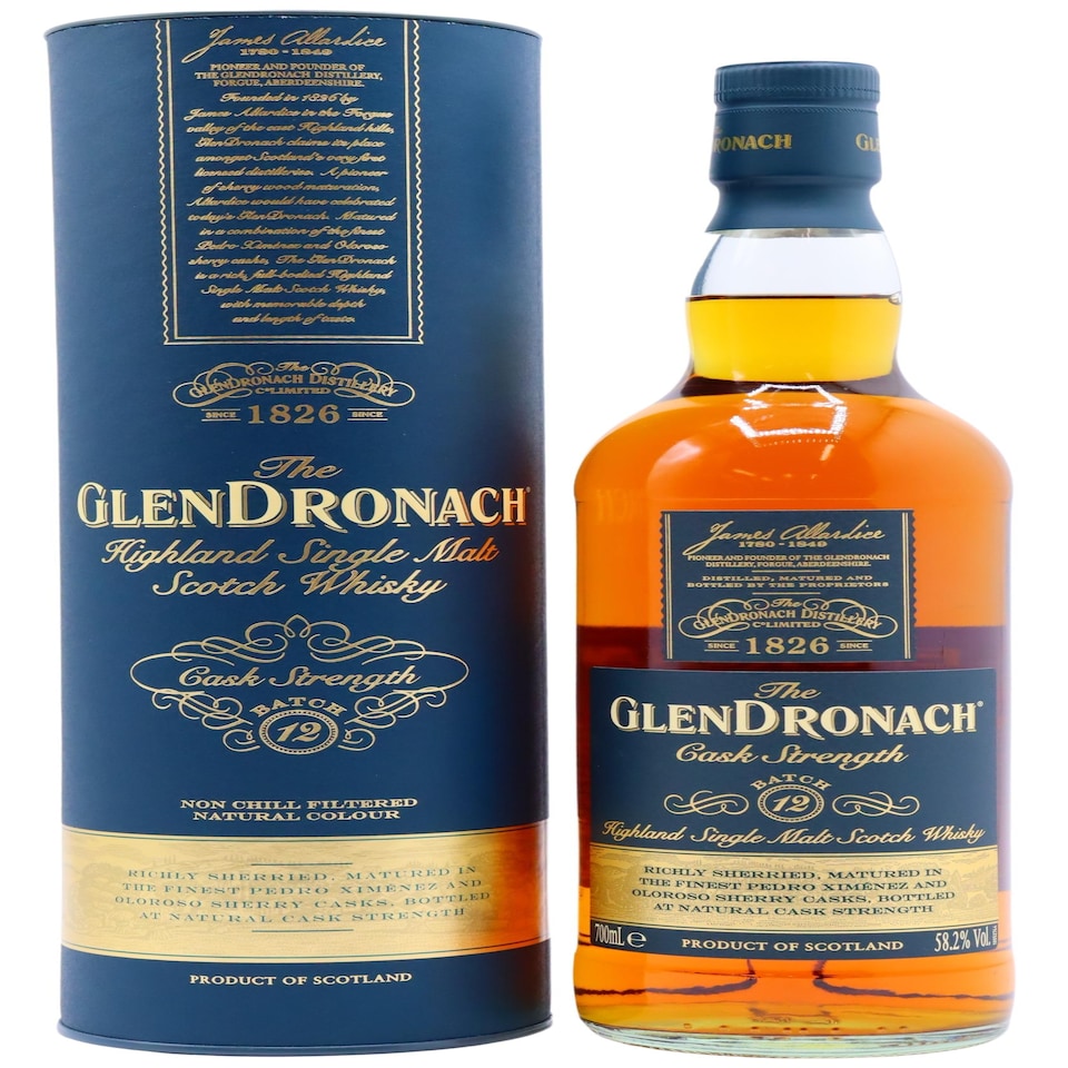 image 1 of Glendronach - Cask Strength Batch No. 12 Highland Single Malt Scotch Whisky