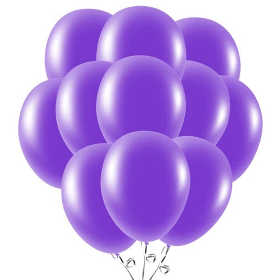 Purple Biodegradable Latex Balloons 23cm / 9 in - Pack of 50