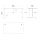 image 5 of Prima Desk 150cm in White with White Legs