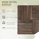 image 5 of Outsunny 27pc Floor Tiles Interlocking Solid Wood DIY Deck Tiles Outdoor Black