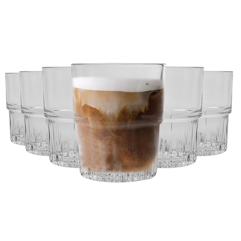 image 1 of Duralex Empilable Stackable Drinking Glasses - 160ml Tumblers for Water, Juice - Pack of 6