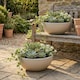 image 3 of 40cm Large Round Decorative Planter | Cream | 1