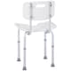 image 8 of HOMCOM Adjustable Aluminum Shower Bath Stool Spa Chair w/ Non-Slip Feet, Handle