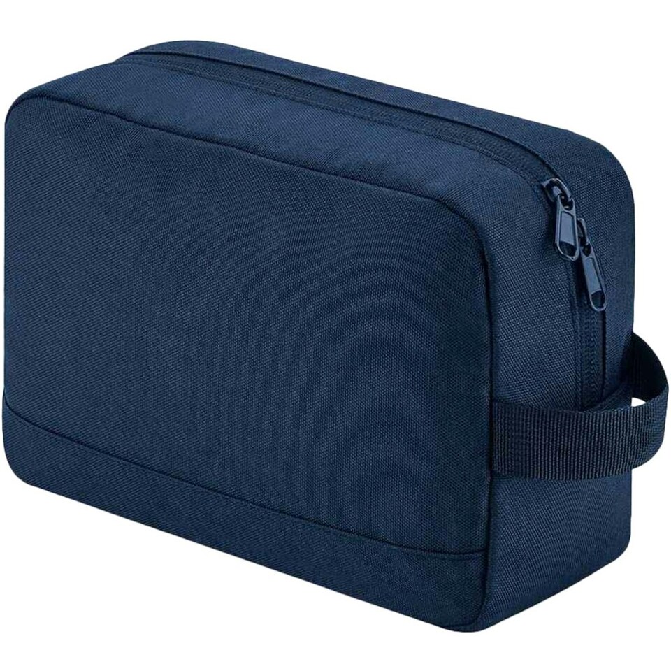 Bagbase Unisex Adult Essentials Recycled Toiletry Bag - Navy - One Size
