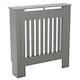 image 8 of Vida Designs Chelsea Radiator Cover Painted MDF Slatted Cabinet, Grey, 78cm