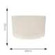 image 4 of ValueLights Eva Natural Linen Fabric White Trim Large Light Shade | Multi