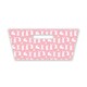 image 2 of Easter Bunnies Pastel Pink Rectangular Hamper Basket 33cm