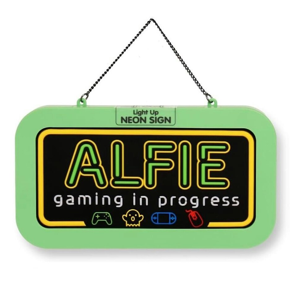History & Heraldry Light Up Neon Name Sign - Alfie