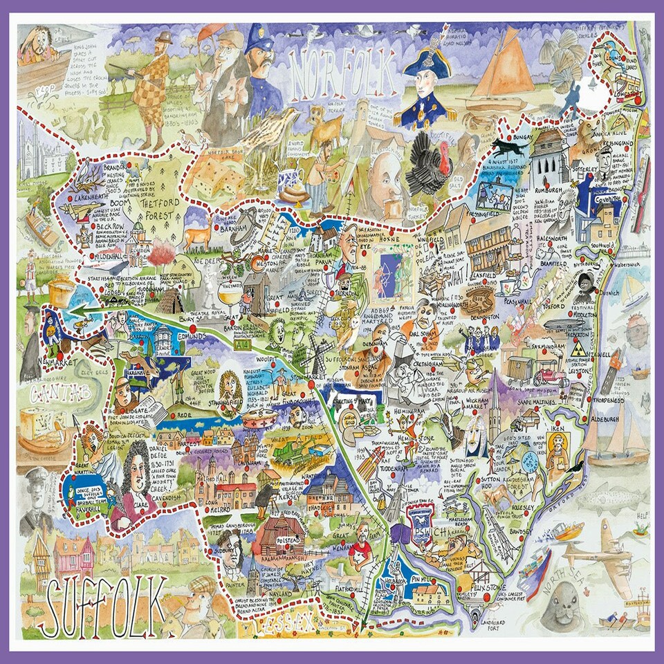 image 1 of Suffolk- Tim Bulmer 1000 piece Jigsaw