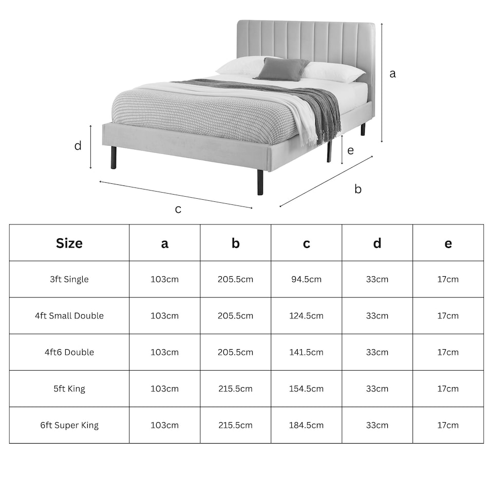 image 1 of Rosella Upholstered Bed in Cream, Single