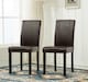 image 1 of MCC Direct Leather Dining Chairs Brown