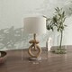 image 5 of HOMCOM Nautical Table Lamp with USB Charging Port, Bedside Lamp for Bedroom Living Room, Warm White LED Bulb Included, with Hemp Rope, Natural