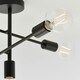 image 4 of Studio 5 Light Semi Flush Light Matt Black, E27