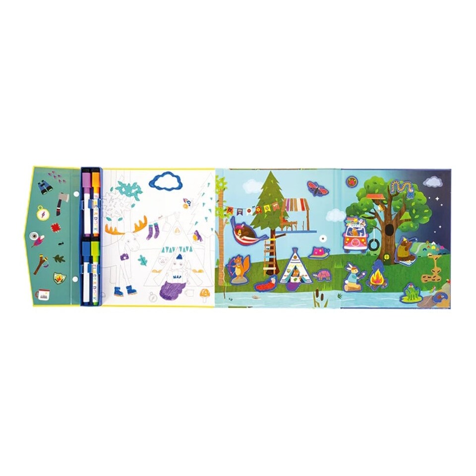 image 1 of Floss & Rock Magnetic 4 in 1 Activity Book - Adventure Multi | One Size