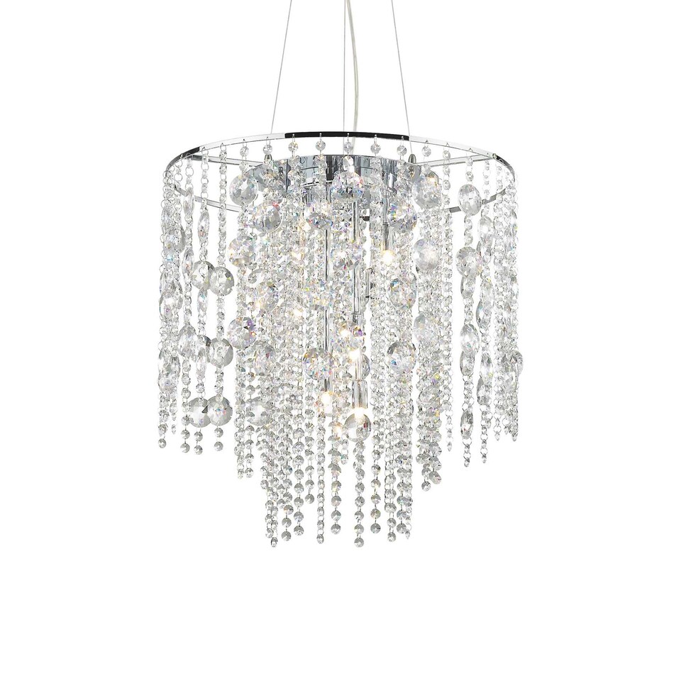 image 1 of Evasione  10 Light Ceiling Pendant Chrome with Crystals, G9