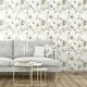 image 2 of Muriva Eucalyptus Wallpaper - Natural/Gold - One Size