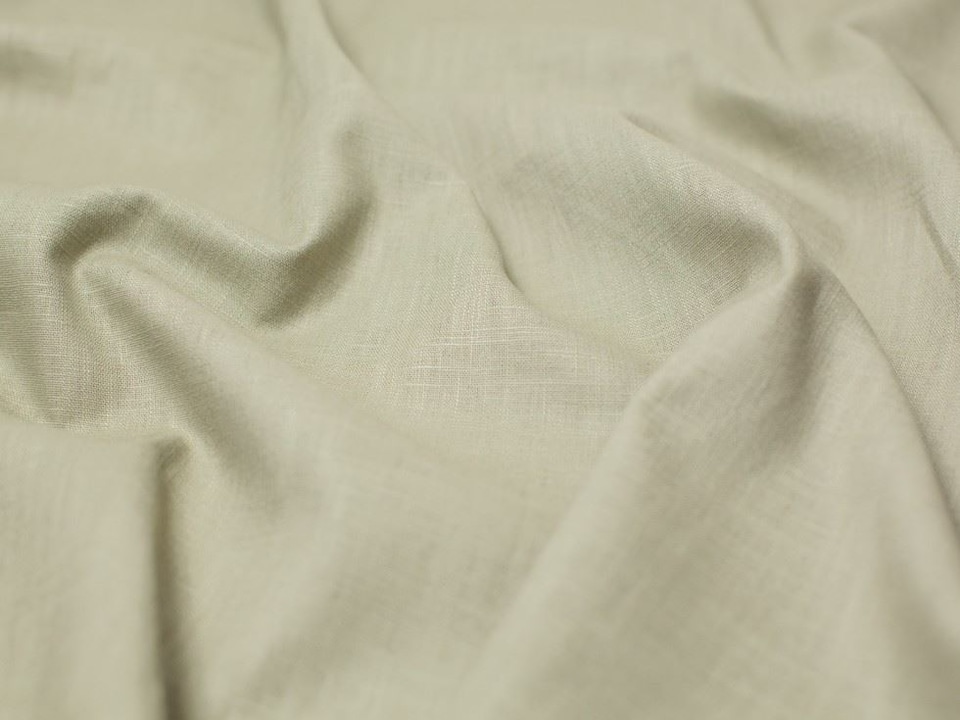 Minerva Core Range Beige Mill Washed 100% Linen Fabric for Dressmaking, 140cm / 55" Wide - per metre